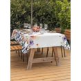 thumbnail image 3 of Outdoor Tablecloths with Umbrella Hole & Zipper, Spring Floral 54x80 Inch Tablecloth Rectangle, Elegant Flowers Farmhouse Botanical Waterproof Table Cloth, Patio/Pool/Picnic Table Covers, 3 of 8