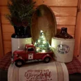 thumbnail image 2 of Table de Centre de Table de Noël avec Lumières Camion Rouge Décoration de Sapin de Noël, 2 of 5