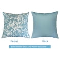 thumbnail image 2 of Aiking Home Blooms Aqua Polyester Euro Shams - Machine Washable (2 Count), 2 of 4