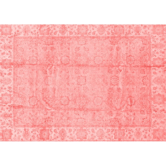 Ahgly Company Indoor Rectangle Oriental Red Traditional Area Rugs, 8' x 10'