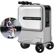 Airwheel SE3mini Motorized Riding Suitcase, Smart Electric Carry-On Luggage with Removable Battery & TSA Lock, 20-Inch, Silver