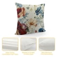 thumbnail image 4 of Qinduosi Throw Pillow Covers of Spring Decorative Pillow Covers Floral Farmhouse Cushion Case for Sofa Couch Living Room Outdoor White, 4 of 5