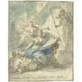 thumbnail image 3 of Elias van Nijmegen 12x14 Black Modern Framed Museum Art Print Titled - History Through Truth (1677 - 1755), 3 of 5