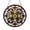 Acrylic 3.5 Inch, variant on Floral Stained Glass Style Suncatcher Window Hanging Decor, Round Colorful Flower Pattern Glass Window Panel Art, Decorative Botanical Window Ornament for Home Living Room Decor