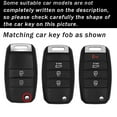 thumbnail image 2 of Car Key Cover Fit for Kia Flip Folding Key Remote Solid Key Fob Glove Metal and Leather Key Housing Compatible with Kia Forte Optima Rio Rondo Sedona Sorento Soul Spectra Sportage, 2 of 9