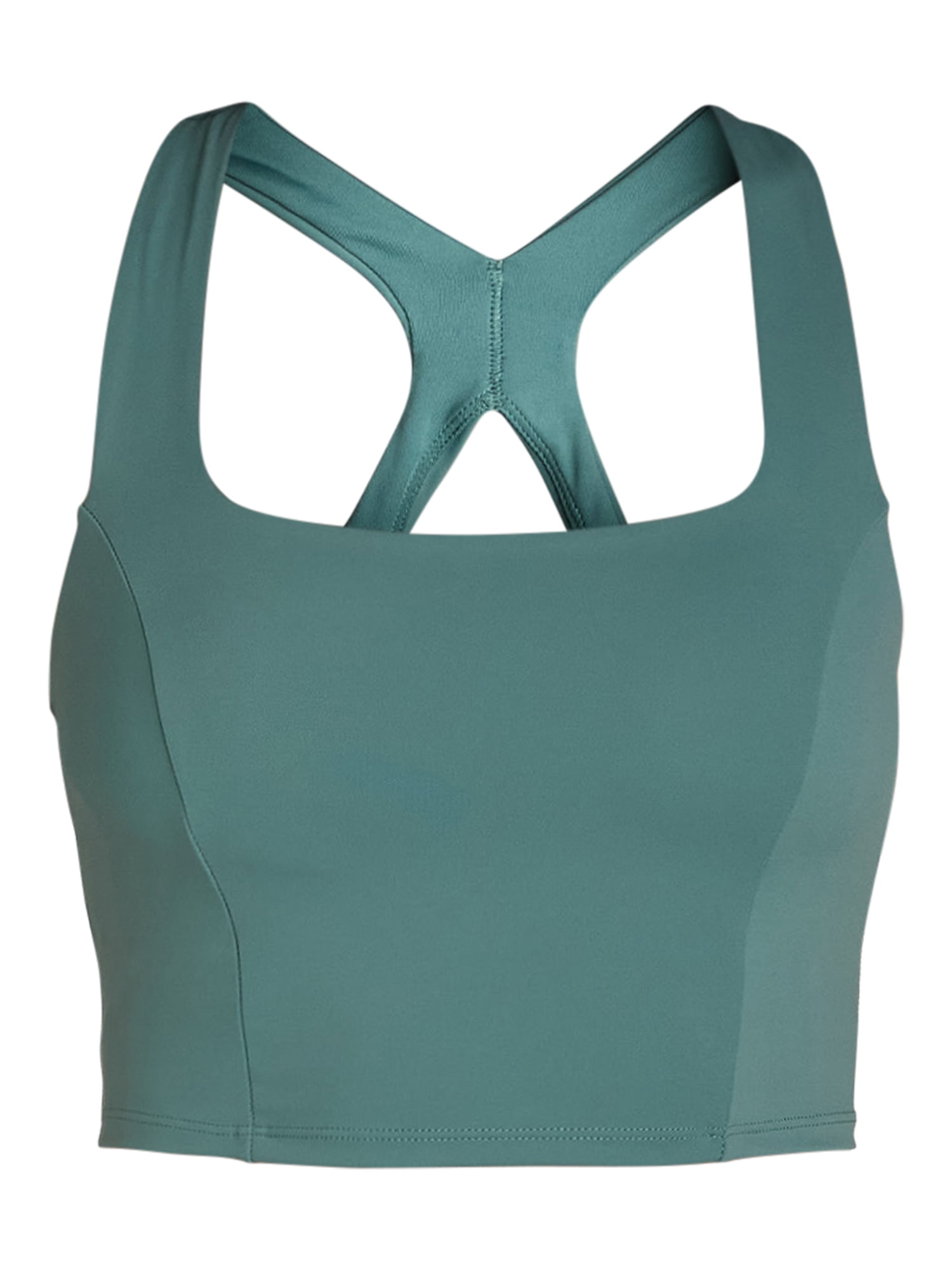 Avia Square Neck Sports Bra for Women, Medium Support, S-3XL