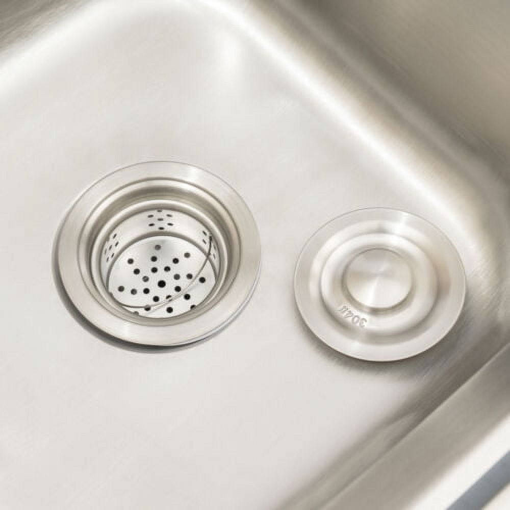 Free Standing Double Bowl Sink Commercial Restaurant Kitchen Sink Set w/Faucet & Drainboard, Prep & Utility Washing Hand Basin w/Workbench & Double Storage Shelves Stainless-Steel