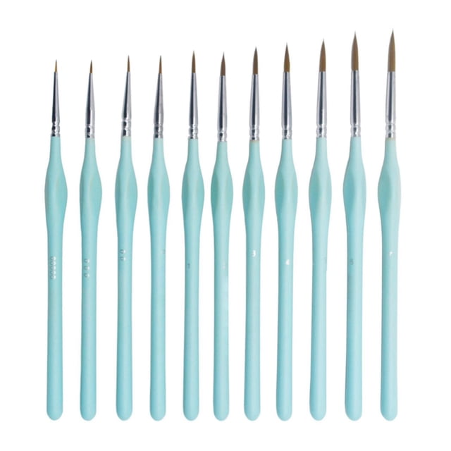IMENGL Clearance! Miniature Detail Paint Brush Set with Natural Wood Handle New Ultra Fine Detail Brushes Set for Painting Miniature Paint Brushes Fine Tip Brush Set for Art Model Crafts Multi-Color
