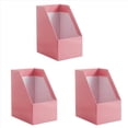 thumbnail image 1 of 3X Revistero de Papel Kraft Soporte para Libros Grande con Sujetalibros Soporte de Archivo Organizador de Documentos Plegable Estante de Almacenamiento de Oficina, 1 of 5