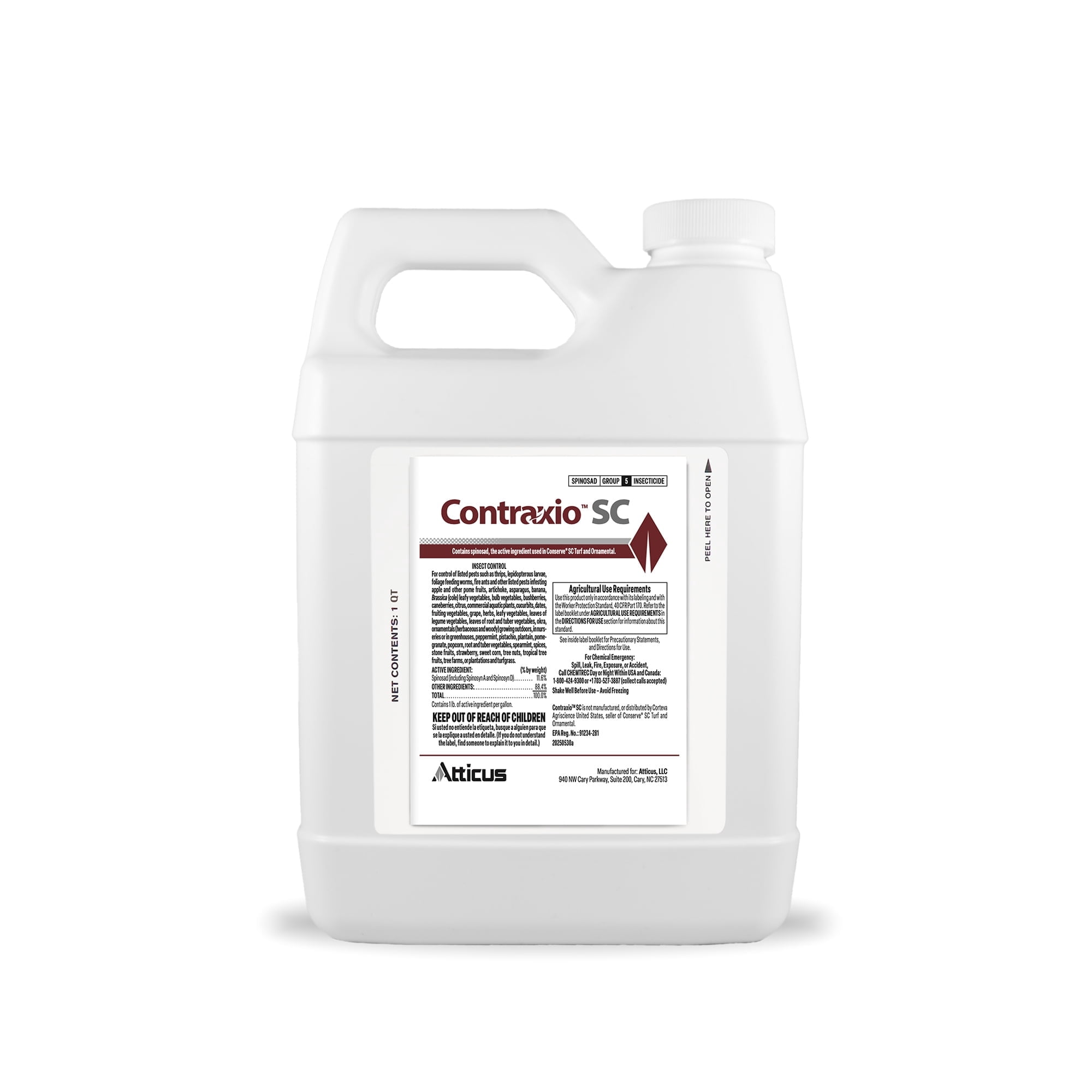 Contraxio SC Insecticide with Spinosad (32 OZ) Natural Pest Control for Lawn, Landscapes and Gardens by Atticus