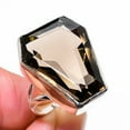 thumbnail image 2 of Natural Smoky Topaz Gemstone Handmade 925 Sterling Silver Ring Size 6, 2 of 2