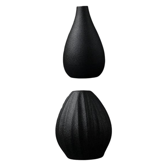 2Pcs Florero de Cerámica Escultura de Estar Sunnimix jarrones de flores decorativas