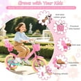 thumbnail image 3 of GLAF Flower Girls Bike for 3-9 Years Old Kids, 12 14 16 Inch Kids Bike with Training Wheels, Basket and Doll Seat, Children Bicycles with Coaster Brake, Pink, 3 of 10