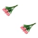 thumbnail image 4 of Flores artificiales Toystoory PU de apariencia realista para decoración del hogar DIY no tóxico Rosa 2Conjunto, 4 of 6
