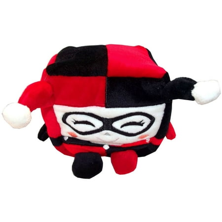 Harley Quinn Kawaii Cube Medium 5" Square Stuffed Animal by Wish