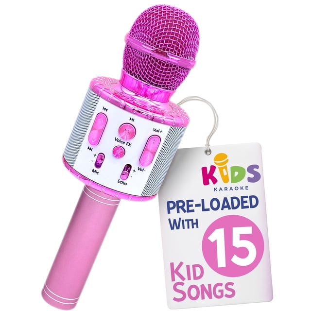 Micrófono de karaoke Move2Play Kids con Bluetooth y canciones