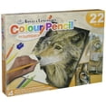 thumbnail image 1 of ROYAL LANGNICKEL ART Color Pencil Wild Animal Art Kit With 4 Color Pencil By Number Projects, 1 of 2