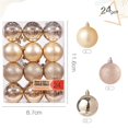 thumbnail image 1 of Christmas Decorative Balls Christmas Tree Hanging Christmas Ball Hanging Decorations 24PCS(Red), 1 of 8