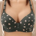 thumbnail image 2 of VONCOS Wirefree Bra for Women Dark Gray Wireless T-Shirt Bra Everyday Comfort Seamless Plus Size Light Support Floral Sizes L-3XL,Size 3XL, 2 of 8