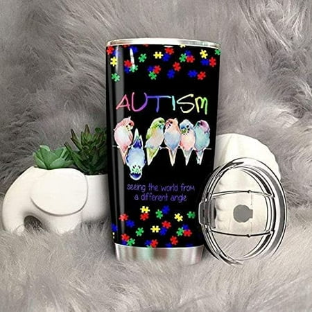 

Autism Seeing The World From A Different Angle Stainless Steel Tumbler Cup
