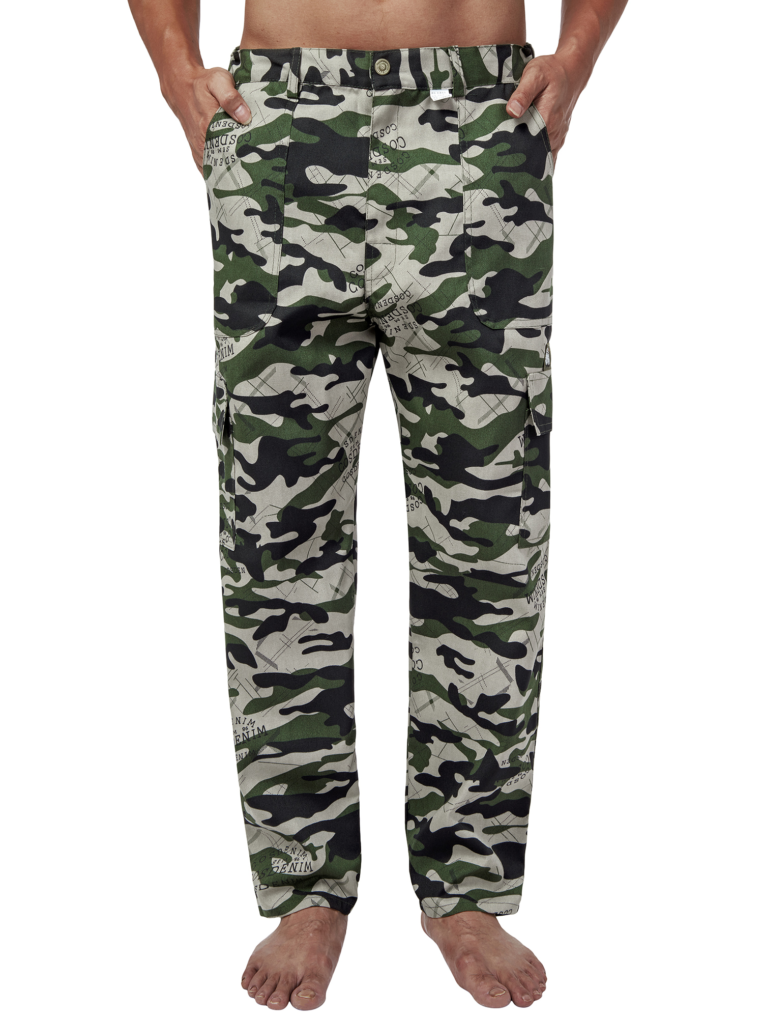 FOCUSSEXY Men Comfort Cargo Pant Tactical Combat Cargo Pocket Long Pants Work Wear Casual Bottoms Outdoor Camo Stretch Cargo Pants - image 1 of 7