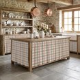 thumbnail image 4 of Pink Green Plaid Cabinet Curtains 10" W x 11" L, Retro Country Light Pink Sage Green Plaid Under-Desk Privacy Dust Proof Drape Dishwasher Curtain Sink Skirt for Kitchen Closet Bathroom Laundry, 4 of 9