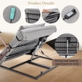 thumbnail image 6 of Newest Electric Adjustable Bed Backrest, 300 lbs Weight Capacity, 4-68° Upgraded Lifting System with Collapsible Safety Rails, Remote Control,H,icap, Home Hospital Care, 6 of 9