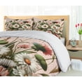 thumbnail image 4 of Ambesonne Floral Eucalyptus Duvet Cover Set, Blushing Blooms, King, Blush Forest Green Pink, 4 of 6