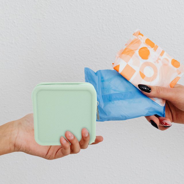 Milisten Bolsa Discreta Verde Claro De Silicona Para Sanitarios Con Fácil