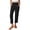 AB895 Black, variant on Bainana Womens Comfort Fit Straight Leg Pants Solid Color Elastic Waist Trousers With Pockets Ladies Party Play Flowy Pants Black Size L