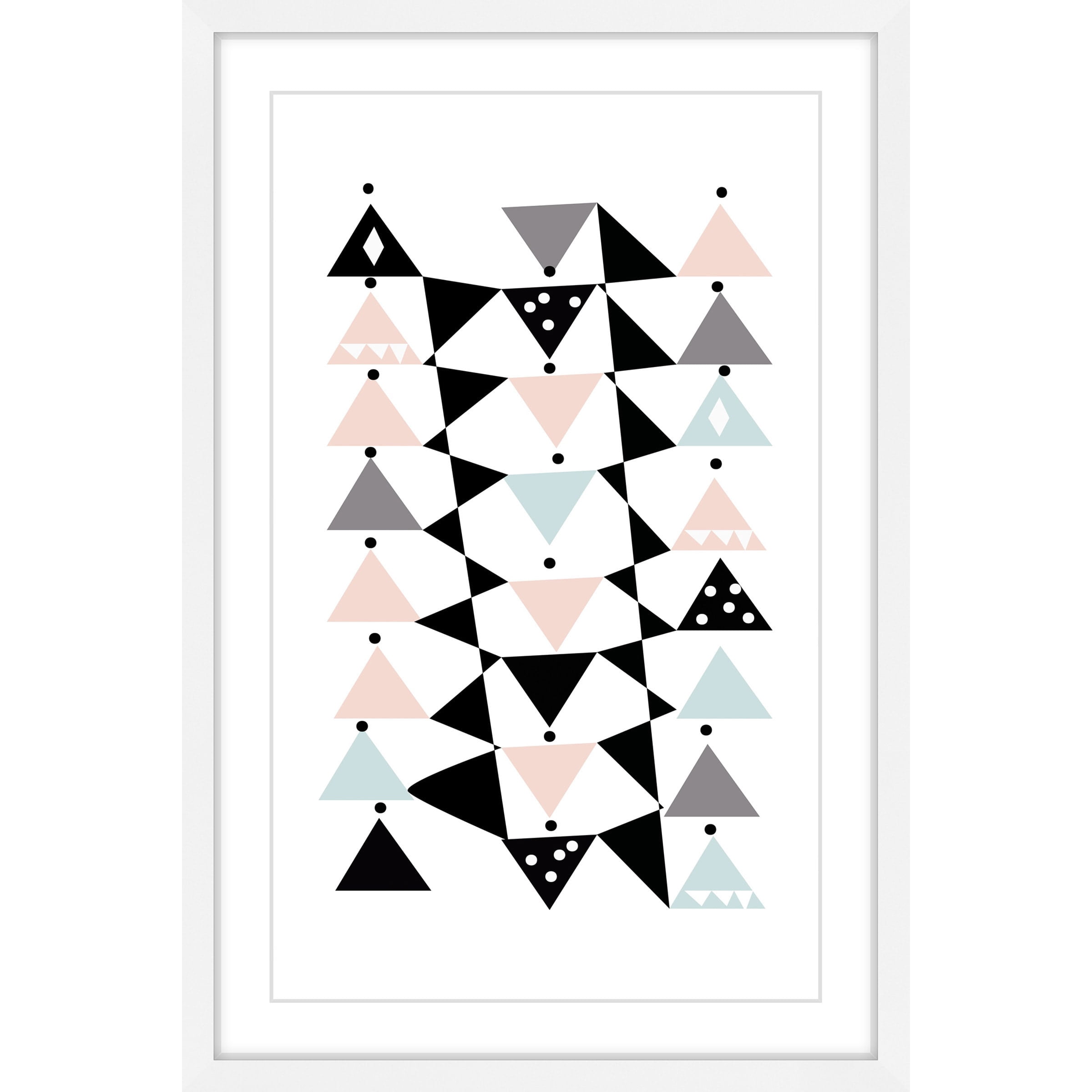 Marmont Hill "Triangle Dance" by Katarina Snygg Framed Painting Print