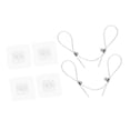 thumbnail image 4 of Correas de seguridad para TV de acero inoxidable, versátiles, para muebles, con anclaje antivuelco para estanterías, cómodas y librerías., 4 of 8