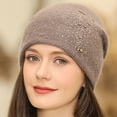 thumbnail image 3 of Sonducket Gorro de invierno para mujer, gorro de Color sólido para clima frío, gorro térmico transpirable, mezcla de ropa informal para la cabeza, Accesorios de disfraces Rosado Sonducket AP013158-04, 3 of 6