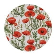thumbnail image 2 of JEUXUS Poppy Flower Round Table cover Watercolor Floral Circle Table Cover Stain Resistance Water Repellent Free Table Cloth for Home Kitchen Party Patio Dining Indoor Outdoor, 2 of 7