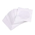 thumbnail image 1 of Mini 95 Pcs Sac de Rangement Protecteur en Papier Blanc pour CD DVD Disques, Enveloppes à Rabat, 1 of 6