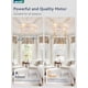 thumbnail image 3 of Ventilador de Techo LEDIARY 20" Blanco Dorado Empotrado con Control Remoto, 3 of 7