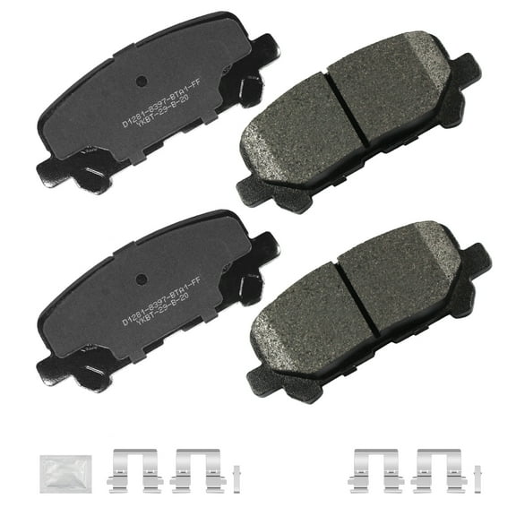 ACB ZONE Rear Ceramic Brake Pads with Hardware Fit For 2011 - 2017 Honda Odyssey 2009 - 2015 Honda Pilot 2007 - 2013 Acura MDX ZDX