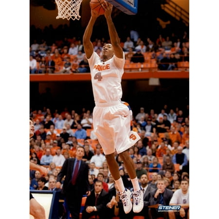 Wesley Johnson Syracuse White Jersey Two Handed Dunk Vertical 8