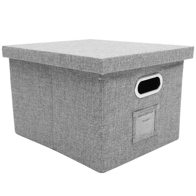 File Organizer Cloth Grey 1Set 5.5x13.8x10.6in Office Storage