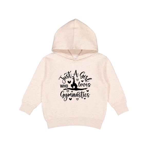 Inktastic Just a Girl Who Loves Gymnastics Toddler Hoodie