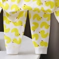 thumbnail image 4 of NOLDARES Baby Boy Football Winter Outfit Long Sleeve Football Embroidery Round Neck Sweatshirt Pants Set Toddler Fall Clothes Size:5-6 Y,Yellow, 4 of 5