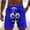 Blue, variant on Fnnxeal Funny Mens Swim Trunks Cartoon Face Print Green Quick Dry Beach Shorts with Drawstring,Size XL