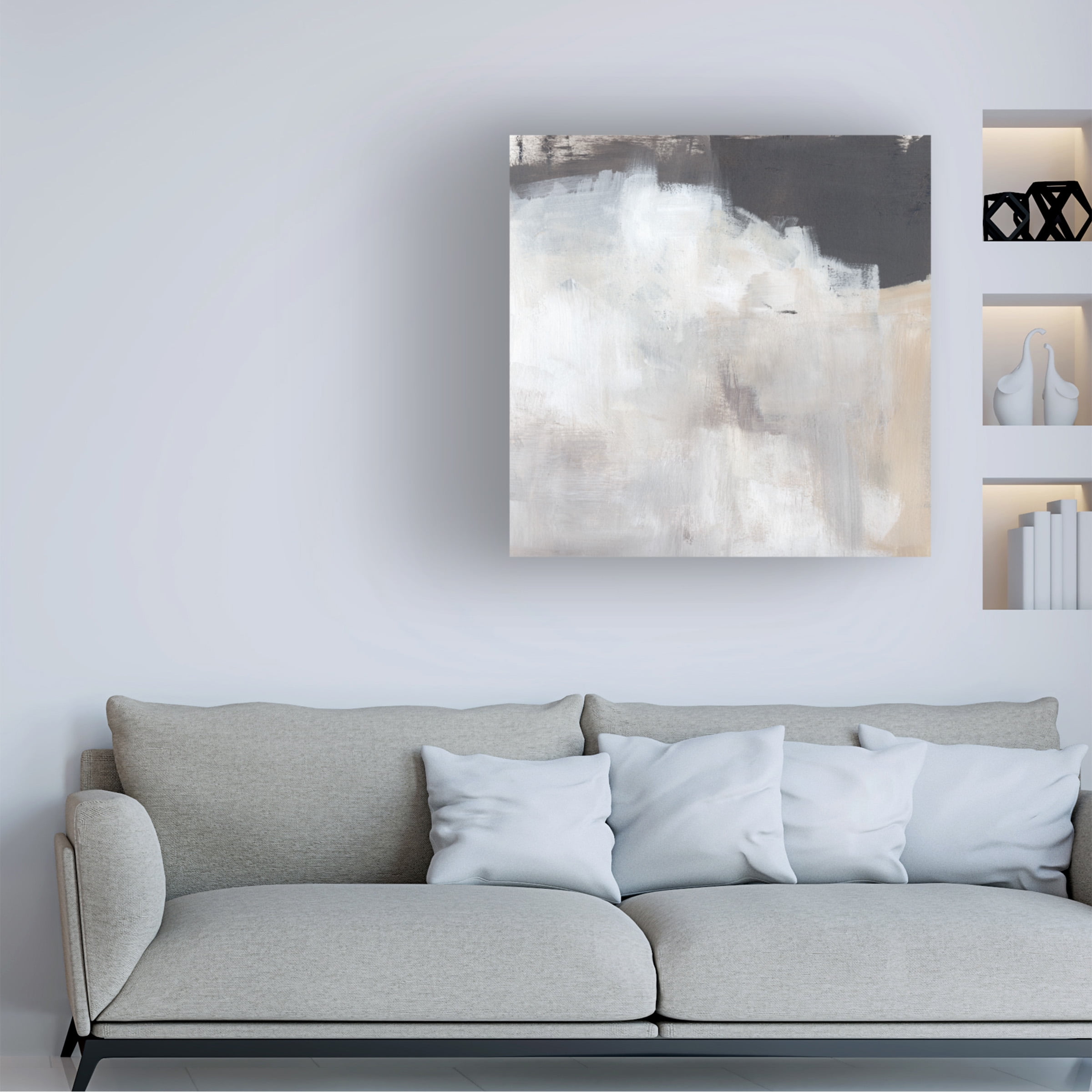 Jennifer Paxton Parker 'Neutral Abstract I' Canvas Art