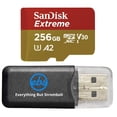 thumbnail image 1 of Tarjeta microSD SanDisk Extreme 256 GB Clase 10 4K UHD U3 A2 V30, 1 of 5
