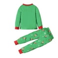 thumbnail image 3 of Tfken outfit set for child Boys Christmas 2Pc Long Sleeve Reindeer Print Sweatshirt Pant cute Green clothing sets Size 3-4 Years, 3 of 9