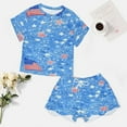 thumbnail image 4 of 4th of July 2 Pack Women’s Pajama Set Print Sleepwear And Shorts Y2k Loungewear Sets S-5XL, 4 of 7