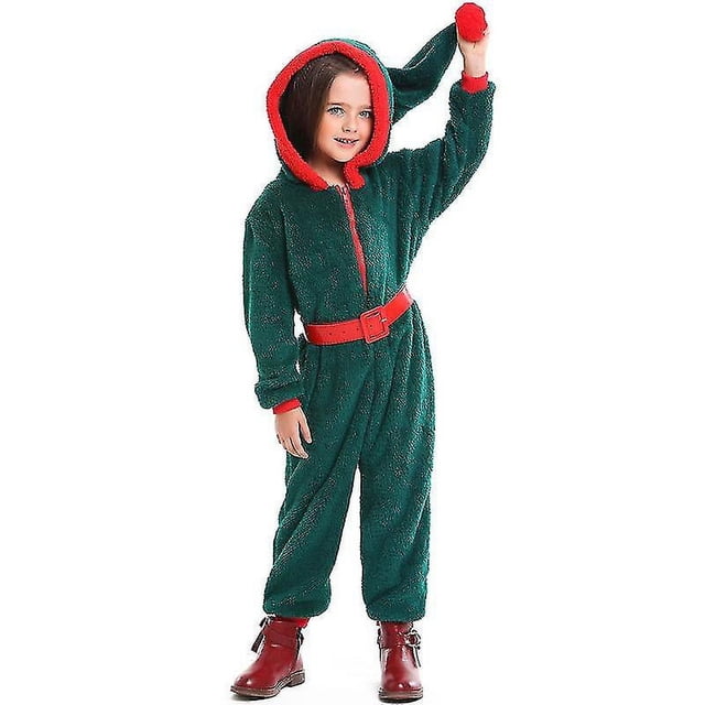 Disfraz de elfo navideño, disfraz de Papá Noel, traje para padres e hijos