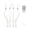 B, variant on 4-Pack Halloween LED Taper Candles, 11.3" Wavy Ghost Face Sticks, Battery Powered (Batteries NOT Included)
