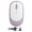 Purple, variant on M Buder Wireless Rechargeable Optical Mouse, 3 DPI Levels Silent 2.4G Slim Computer Mice with USB Receiver for Laptop PC Desktop Mac, 4.7 inches / 12 cm, Black