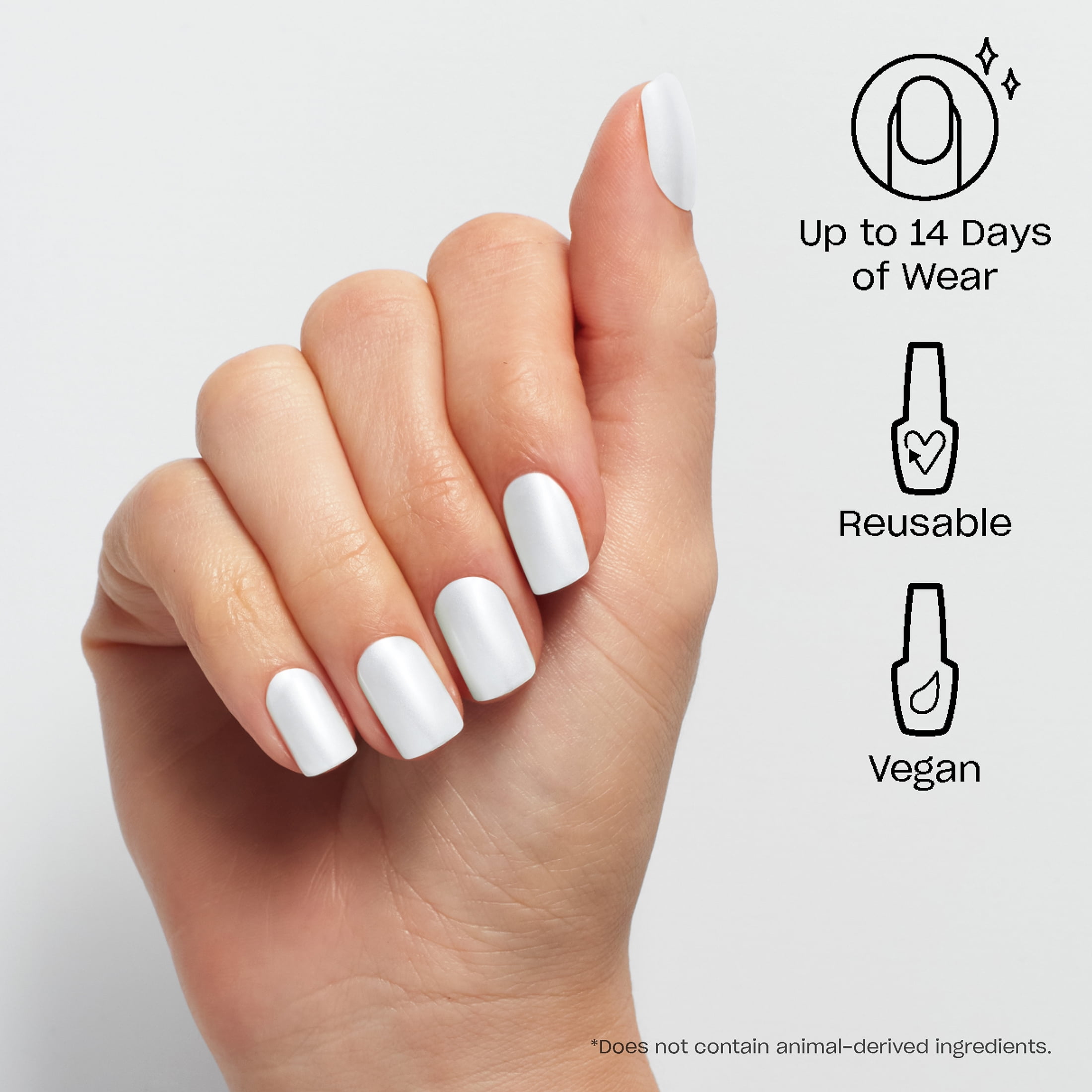 OPI On Point Instant Press On Nails, Kyoto Pearl, False Nails, 24 Pieces
